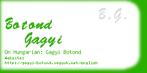 botond gagyi business card